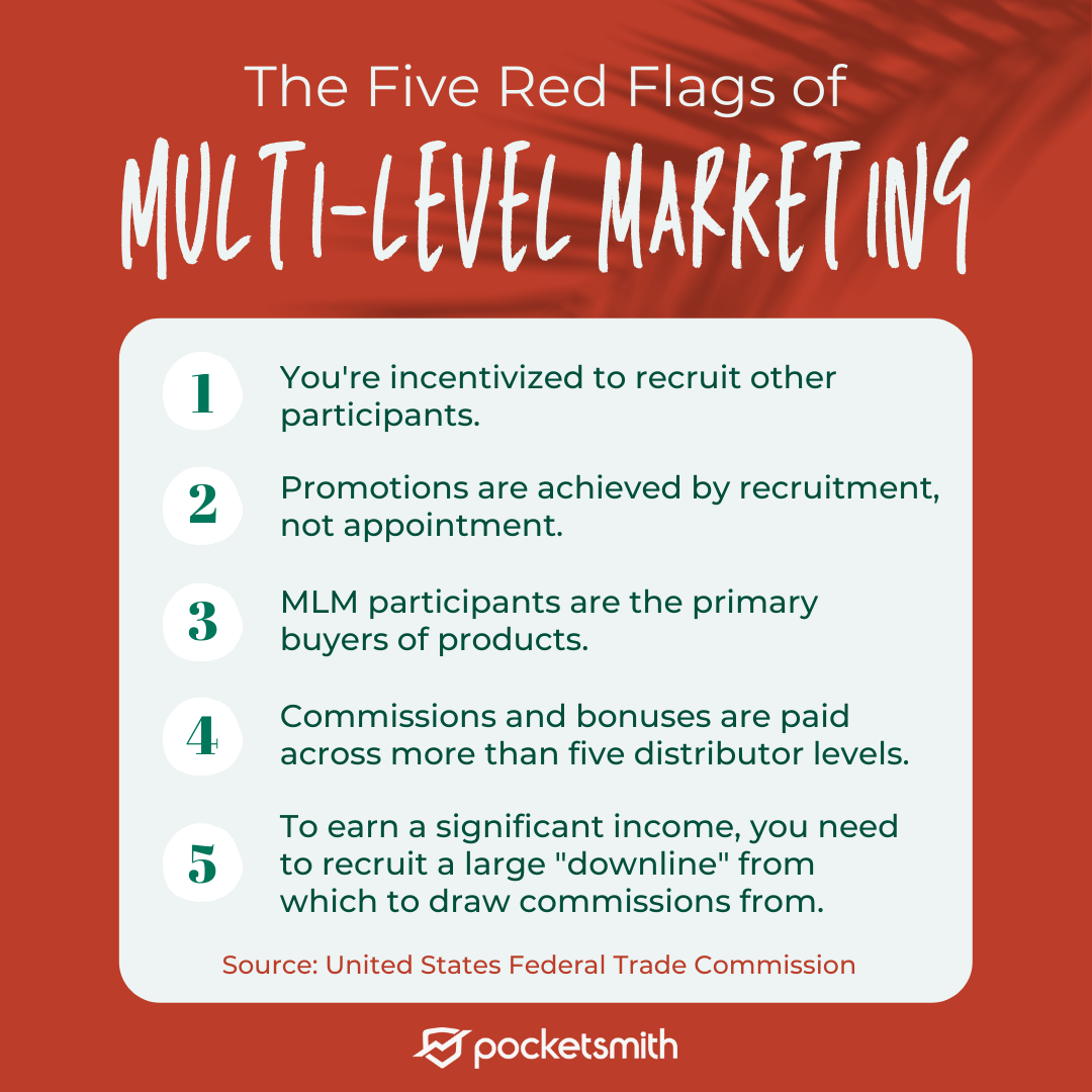 Five signs you might be working for a MLM (multi-level marketing) scheme