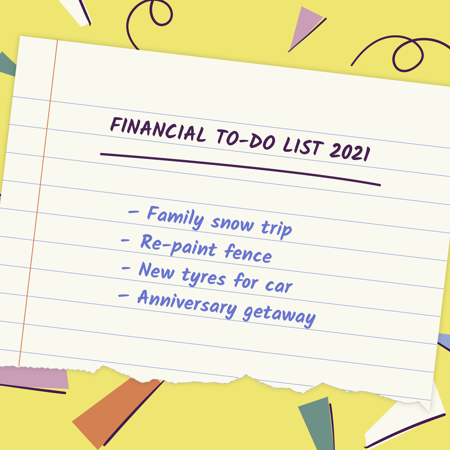 A financial to-do list for the upcoming year